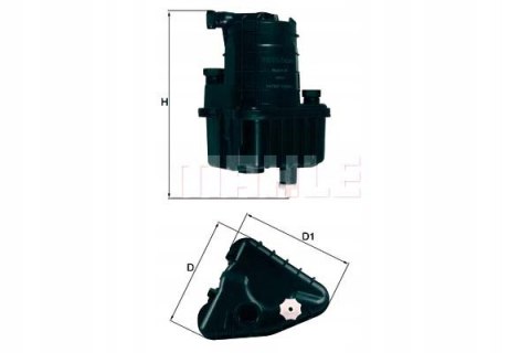 MAHLE KL 832D - filtr paliwa