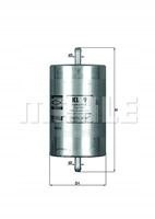 MAHLE KL 9 - filtr paliwa