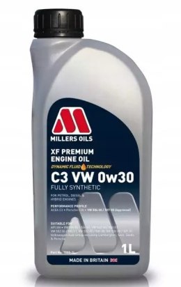 MILLERS OILS XF PREMIUM C3 VW 0W-30 1L