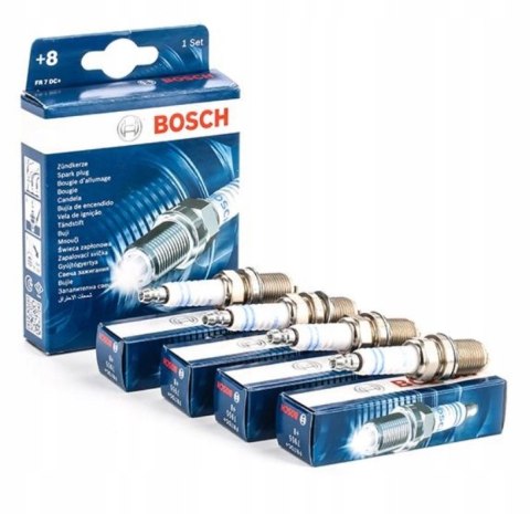 4x BOSCH ŚWIECE ZAPŁONOWE SUPER PLUS +13 FR6DC+