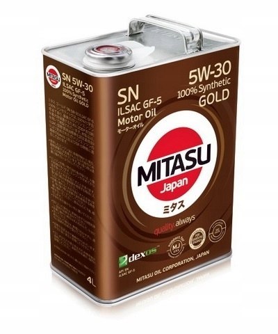 MITASU GOLD SN 5W-30 ILSAC GF-5 100% Synthetic 4L