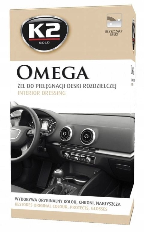 K2 OMEGA 500 ML - Żel do deski rozdzielczej ZESTAW
