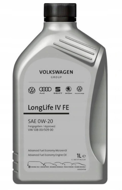 ORYGINALNY OLEJ VW Longlife IV 0W-20 508.00/509.00