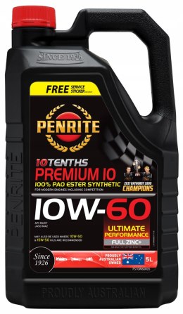 PENRITE 10 TENTHS PREMIUM 10W-60 5L - dystrybutor