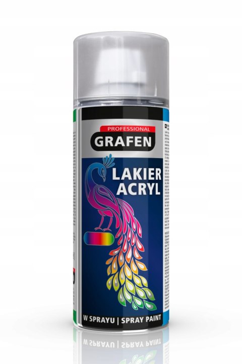 GRAFEN Lakier w sprayu 400 ml - CZARNY POŁYSK