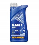 MANNOL OLEJ SILNIKOWY 4T PLUS 10W-40 1L (API SL, JASO MA/MA2) SEMISYNTETYK (7202)