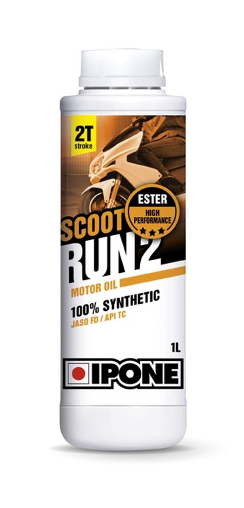 IPONE SCOOT RUN 2 2T OLEJ DO DOZOWNIKA 100% SYNTETYK 1L