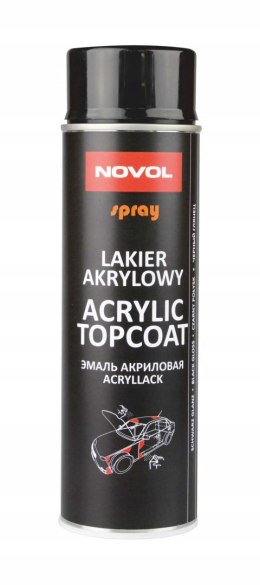 NOVOL ACRYLIC TOPCOAT LAKIER AKRYLOWY 500ml Czarny