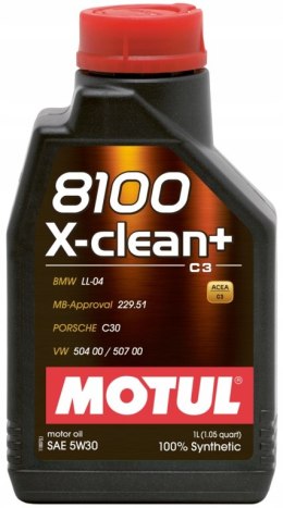 MOTUL 8100 X-CLEAN+ 5W-30 1L