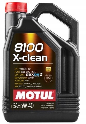 MOTUL 8100 X-CLEAN C3 5W-40 5L
