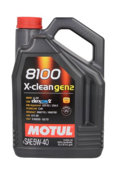 MOTUL 8100 X-CLEAN GEN2 5W-40 5L