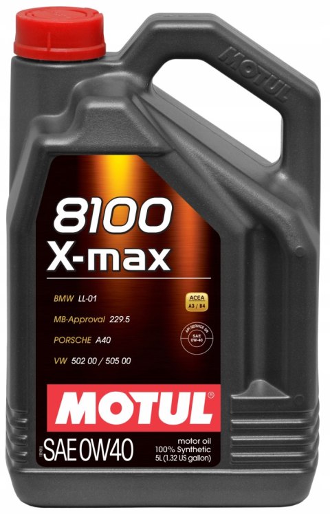 MOTUL 8100 X-MAX 0W-40 5L