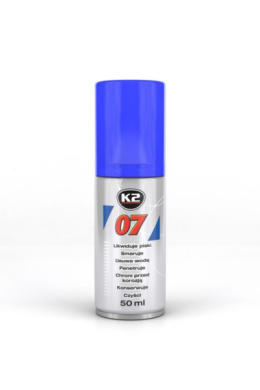 K2 07 50 ML - Produkt wielozadaniowy: likwiduje piski, smaruje, czyści, penetruje, chroni przed korozją.