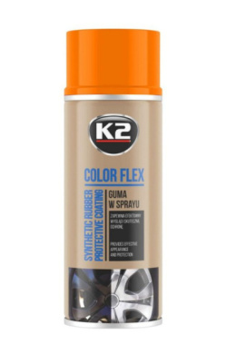 K2 COLOR FLEX POMARAŃCZOWY 400 ML - Guma w sprayu