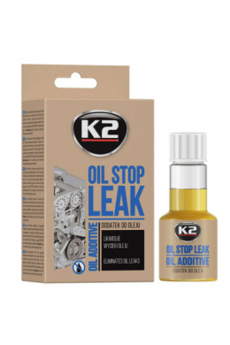 K2 STOP LEAK OIL 50 ML - Zatrzymuje i zapobiega wyciekom, redukuje zużycie oleju