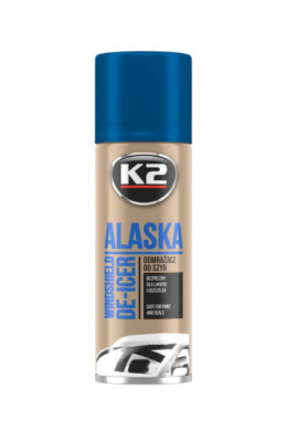 K2 ALASKA 250ML aero - Błyskawicznie działający odmrażacz do szyb i lusterek samochodowych