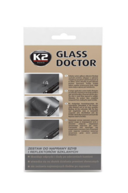 K2 GLASS DOCTOR - Zestaw do naprawy szyb i reflektorów szklanych