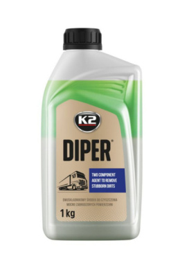 K2 DIPER 1 KG - Dwuskładnikowy środek do usuwania najcięższych zabrudzeń