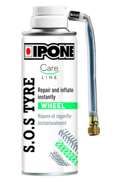 IPONE SOS TYRE SPRAY DO PRZEBITYCH OPON MOTO 200 ML (CARELINE)