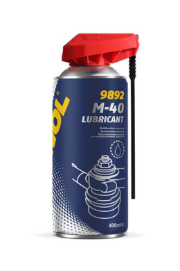 MANNOL M-40 LUBRICANT - ŚRODEK WIELOFUNKCYJNY 400ML (SMARUJE, CZYŚCI, OCHRONA PRZED RDZĄ) (9892)