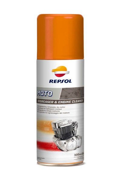 REPSOL ŚRODEK CZYSZCZĄCY DO SILNIKA MOTO DEGREASER AND ENGINE CLEANER 300 ML