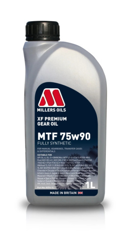 MILLERS OILS XF PREMIUM MTF 75W-90 1L - Fully synthetic, olej przekładniowy klasy premium