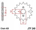 JT Zębatka przednia stal JT 420 z.15 JTF249,15