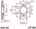 JT Zębatka przednia stal JT 520 z.15 JTF403,15