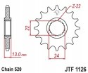 JT Zębatka przednia stal JT 520 z.16 JTF1126,16