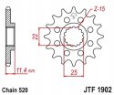 JT Zębatka przednia stal JT 520 z.17 JTF1902,17RB