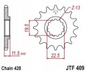 JT Zębatka przednia stal łańcuch 428 ilość zębów 14 SUZUKI DR-Z 125 2003-