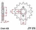 JT Zębatka przednia stal łańcuch 428 ilość zębów 17 YAMAHA XT 350 1985- JT