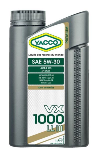 YACCO VX 1000 LL III 5W-30 1L