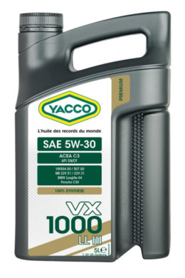 YACCO VX 1000 LL III 5W-30 5L