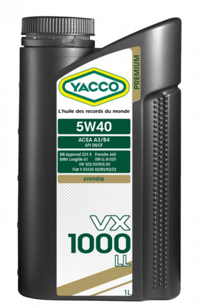 YACCO VX 1000 LL 5W-40 1L