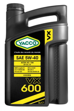 YACCO VX 600 5W-40 5L