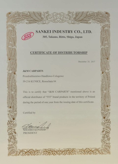 555 555 SE-T441R Końcówka drążka kierowniczego poprzecznego