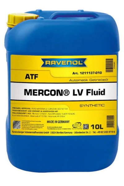 RAVENOL ATF Mercon® LV 10L