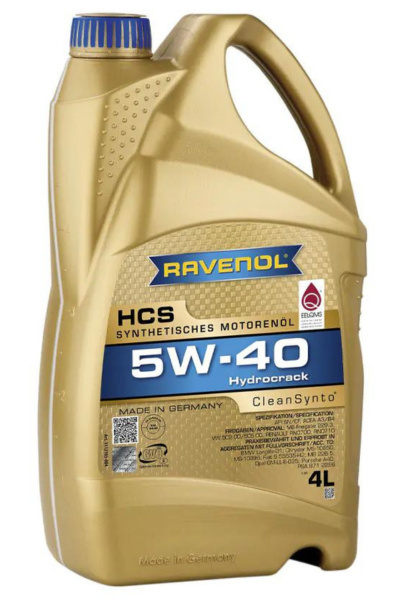 RAVENOL HCS SAE 5W-40 CleanSynto® 4L