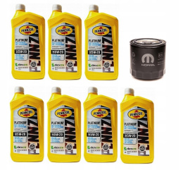 PENNZOIL 5W-20 7QT + FILTR MOPAR MO-090 - ZESTAW 5,7 HEMI DODGE JEEP CHRYSLER