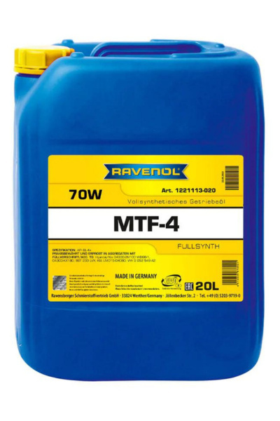 RAVENOL MTF‑4 SAE 70W 20L