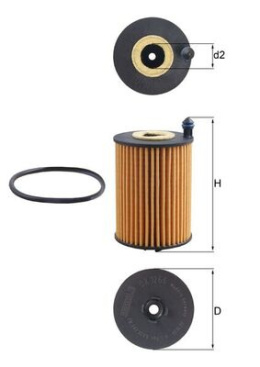 MAHLE KNECHT OX 1266 D - FILTR OLEJU