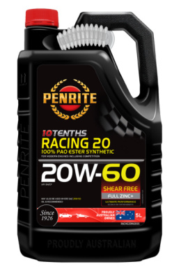 PENRITE 10 TENTHS RACING 20 20W-60 PAO/ESTER 5L