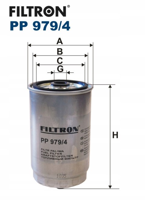 Filtron PP 979/4 Filtr paliwa