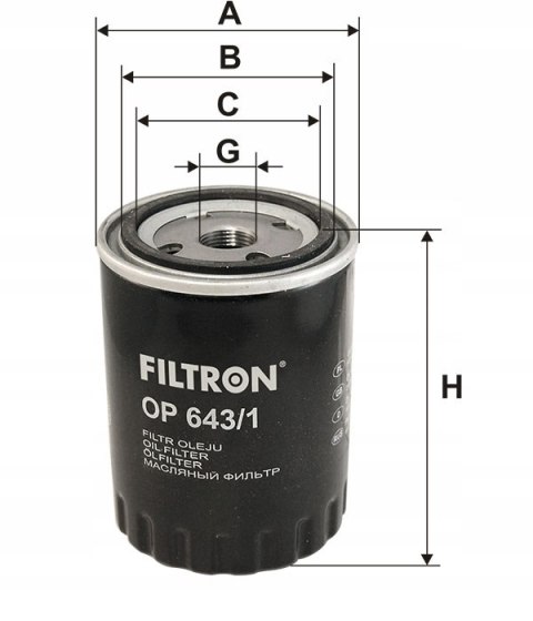 Filtron OP 643/1 Filtr oleju
