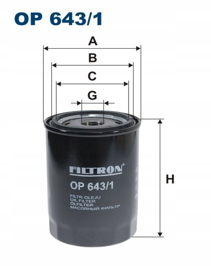 Filtron OP 643/1 Filtr oleju
