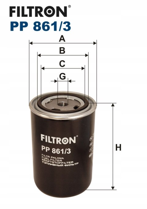 Filtron PP 861/3 Filtr paliwa
