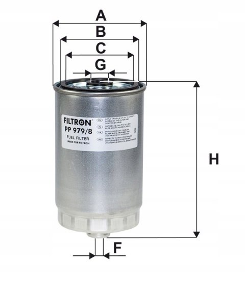 Filtron PP 979/8 Filtr paliwa