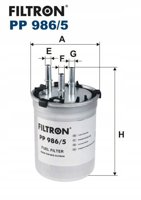 Filtron PP 986/5 Filtr paliwa