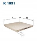 Filtron K 1051 Filtr, wentylacja przestrzeni pasażerskiej
